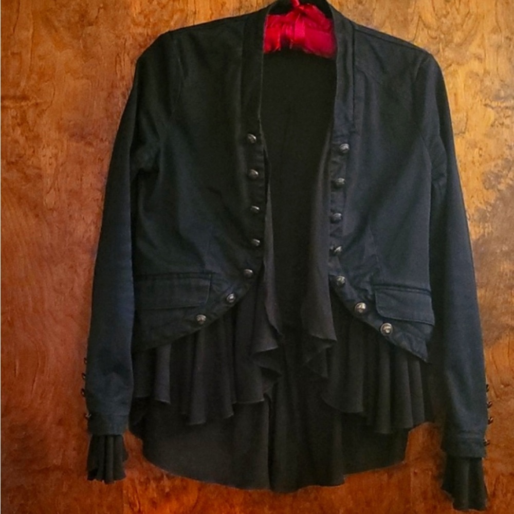 Free People Ruffle Romance Jacket XS - Picture 2 of 15